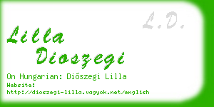 lilla dioszegi business card