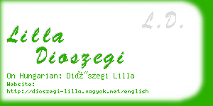 lilla dioszegi business card